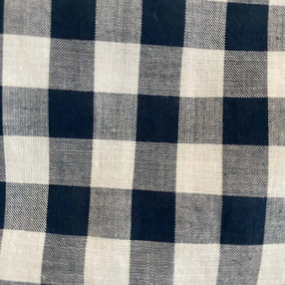 J. Crew The Perfect Shirt Gingham Blue White Plaid Checker Button Down Shirt XXS